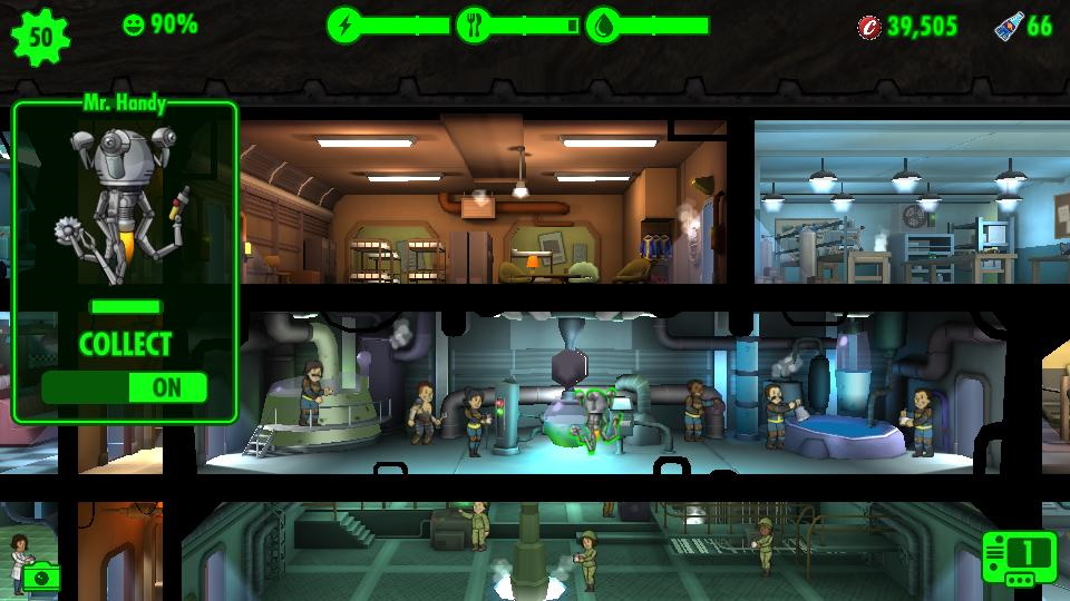 fallout shelter how does mr handy work