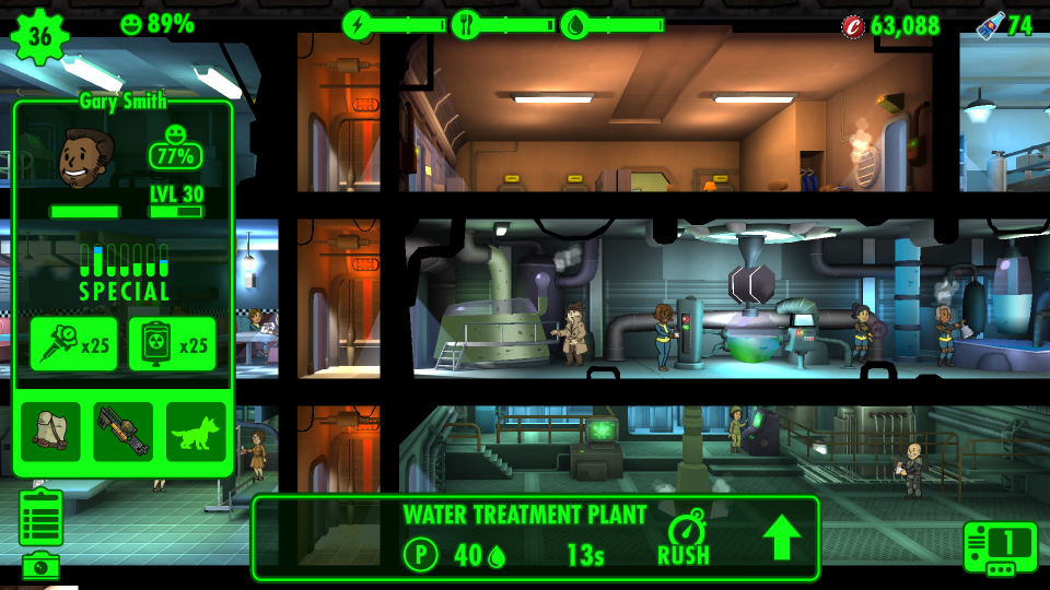 fallout shelter how often does the mysterious stranger appear