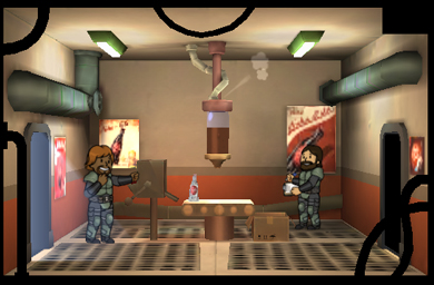 fallout shelter fully upgraded nuclear power room nuke fallout shelter Nuka Cola bottling plant