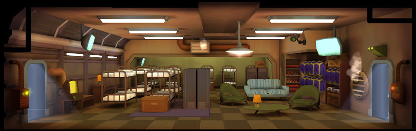 fallout shelter room size